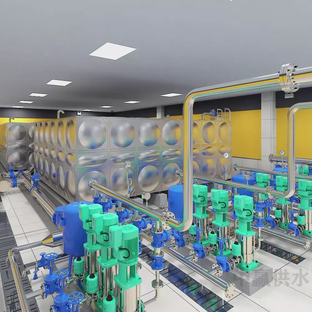 全自動恒壓變頻供水設(shè)備(二用一備,一拖三,一控三) 全自動恒壓變頻供水設(shè)備(二用一備,一拖三,一控三)